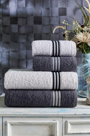 4-teiliges Badetuchset „Veronica“, Modell „Veronica“. - Casnack