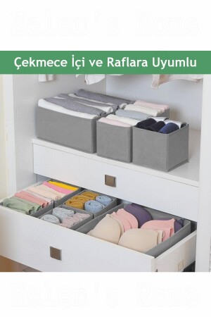 4-teiliges Kleiderschrank- und Schubladen-Organizer-Set für Kleidung, Socken und Unterwäsche - 8