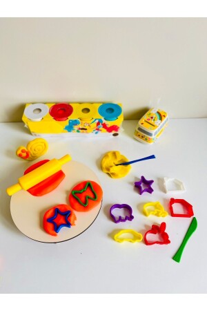 4-teiliges Spielknete-Set, Geschirr, 17-teilige Spielkneteform und Playdoh-Spielknete - 2