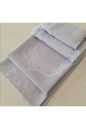 فرشة صلاة من 4 (فرشة صلاة، منشفة صغيرة، منشفة كبيرة) TYC00380616662 - AYZEN HOME