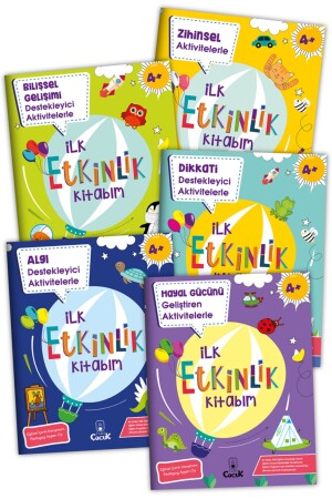 4- Yaş Zihinsel- bilişsel gelişim “İlk Etkinlik Kitabım” Eğitici Eğlenceli Okul Öncesi Set 5 Kitap - 2