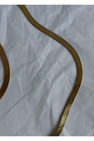 40 5 Cm Unisex Gold Renk Çelik Italyan Zincir Kolye dop10703626igo - 3