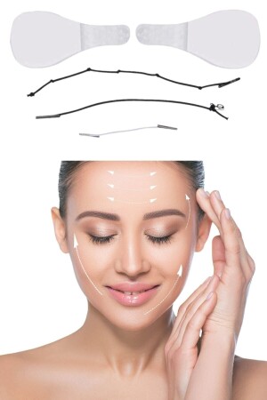 ® 40 Adet Lastikli Yüz Kaş Göz Boyun Gerdirme Kaldırma Bantları - Buffer