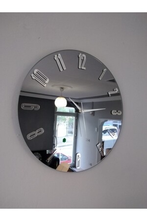 ساعة جدارية مزخرفة مع مرآة حقيقية (40 سم) özay24 - harika crown