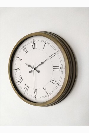 ساعة جدارية من المعادن القديمة 40 سم - Platin Saat