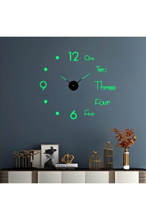 ساعة الجدار من 40 سم صامتة بدون إطار تبرز الالتصاق الذاتي الديكورية STSAATDVR - UpWay