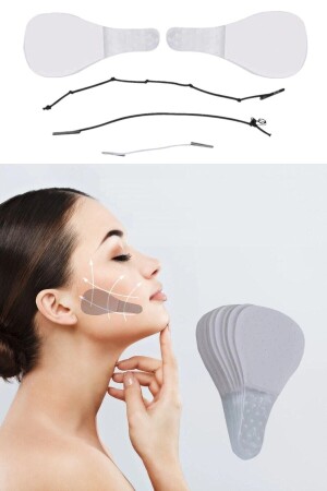 ® 40 Stück elastische Lifting-Bänder für Gesicht, Augenbrauen, Augen und Hals - 3