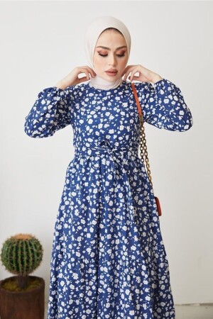 400 Kleid mit Gänseblümchenmuster Indigo 03820MBELB02 - 5