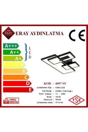 4007 Schwarzer LED-Kronleuchter 4007 SY - 5