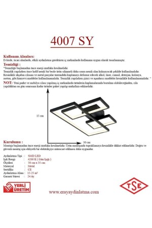 4007 Schwarzer LED-Kronleuchter 4007 SY - 6