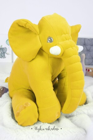(منز) - صديقي النائم العملاق الفيل الأصفر (جمبو) الحجم (بي بي تي إم زي 4020 - Bebeyatmaz
