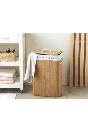 سلة غسيل من الخيزران من الخيزران 40x30x60 سم - English Home