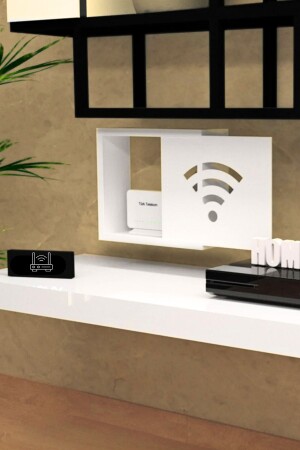 40x33cm Modem Box Lagerung Wifi Gemusterte Modem Lagerung Box Wohnzimmer Dekoration Home Dekoration Schrank - 2