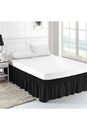 مقبضات أساسية من النوم - قميص أساس النوم - مزدوج - أسود - 40x800 - Gelincik Çeyiz