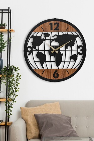 MNZ-41 سم المواد المعدنية تدفق الثواني الجهاز الصامت زينة ساعة الجدار المعدنية - EMORES