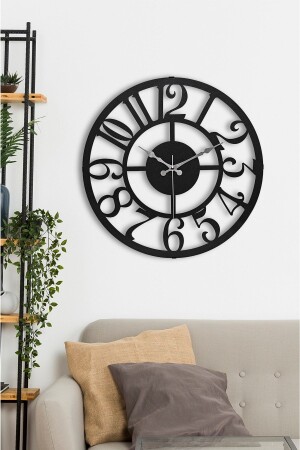 MNZ-41 سم المواد المعدنية تدفق الثواني الجهاز الصامت زينة ساعة الجدار المعدنية - EMORES