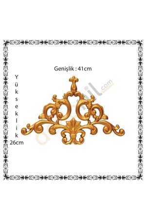 منز الذهبية الحائط حديقة حديقة الزاوية موتيف 41*26 سم - Dekonil