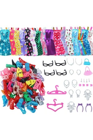 42-teiliges Barbie-Kleid und Zubehör, Barbie, Cindy, Frozen, kompatibler Kleiderschrank LRS652066220 - 2