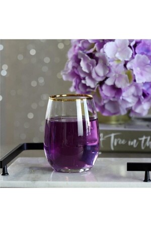 420725 Bernstein 6-teiliges Glas-Gold detailliert / 570 ml EVİDEA11531 - Paşabahçe