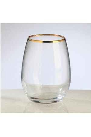 420725 Bernstein 6-teiliges Glas-Gold detailliert / 570 ml EVİDEA11531 - 4