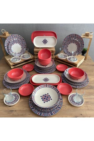 مـنـز-مـنـزـة طعام كـير 44 قطعة لـ 6 أشخاص dmtaks202244 - Keramika