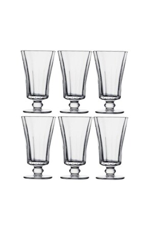 440186 Diamond Digestive Set mit 6 Kaffeegläsern mit Fuß – 130 cm³ Fma412033 01TRK070 - 5