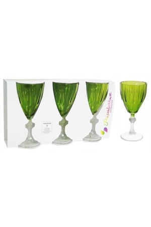 44757 Glas, grüne Farbe, 190 cm³, 3 Stück 1051552 - 4