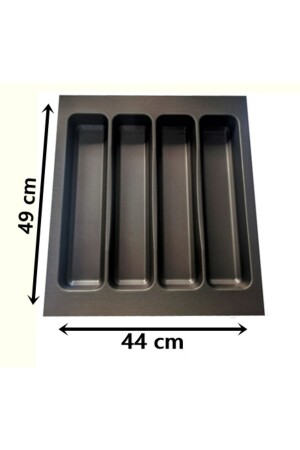 44x49 Mikro Kabartma Desenli Antrasit Kepçelik En 40 Boy 40 Cm'e Kadar Kesilebilir - 4