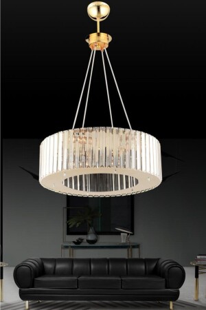 الماس من فخامة من 45 سم ذهبية كريستال الحجر الشنابل 150504000074 - İstanbul Avize