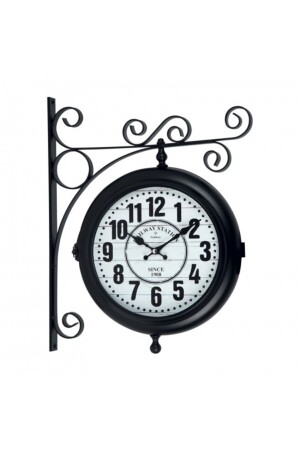 ساعة فاخرة من الحديد الثقيل الحقيقي (45 سم × 37 سم) - Genel Markalar