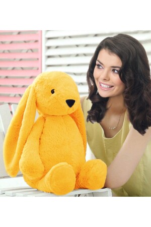 أرنب النوم الأصدقاء 45 سم أرنب البلاش الأرنب الأصفر 45-15 - Özgüner Oyuncak