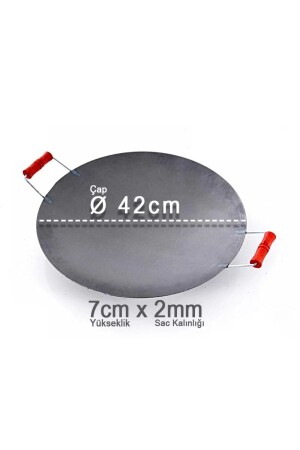 45 cm dickes Hohlblech / Bratblech / Tantuni-Blech / Pfannkuchenpfanne Tava9 - Vakia