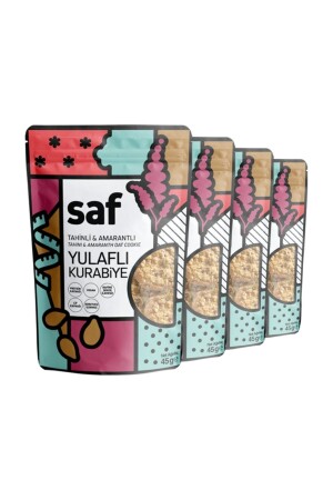 كعك من خنزير من النباتات مع طهيني + أمارانث - 45 جرام - Saf Nutrition