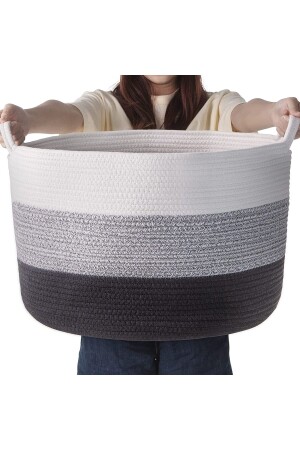 MNZ-45x35 قطن الزهر السلة الحجم الكبير، البطانية، السلة لعب 45x35 السلة الحجم الكبير - MaVaux