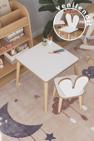 مقعد المكتب للدراسة للأطفال مقعد المجلس المجموعة 45x45HAM1C - OBİ Atölye