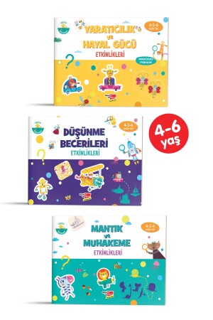 (منز) - المرحلة الجامعية 4-6 سنوات المنزل مجموعة نشاطات ثلاث قطاعات - Dikkat Atölyesi Yayınları