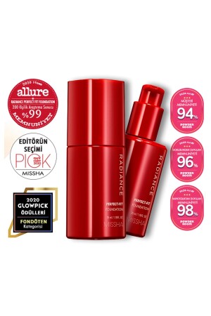 48 Saat Kalıcı Saten Fondöten 35ml SPF30- Radiance Perfect Fit Foundation No.21 Vanilla - Missha