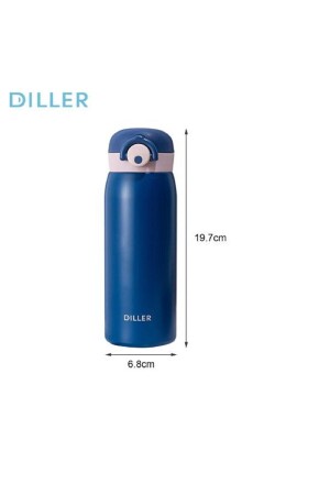 480 ml Edelstahl-Thermosflasche, rot-dunkelblau-weißes Pulver, 6 Stunden Heiß-/Kalthaltezeit FFDILLER8925480 - 2