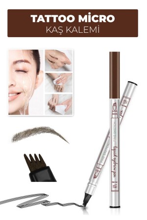 4D Tattoo Microblading Permanenter Augenbrauenstift – Farbe 01 Braun NEU-MICRO - 2