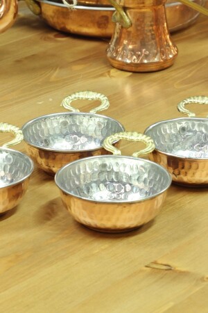 مجموعة من 4 صوص وجبات إفطار مسحنة وجبات خفيفة ووعاء مع أدوات إفطار - GÜR BAKIR