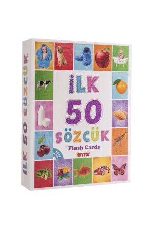 4'lü Eğitim Seti ( Ilk 50 Sözcük - Ilk 50 Hayvan - Ilk 50 Sebze Meyve - Bebeğimin Ilk Zeka Kartları 4luı7275q1 - 10