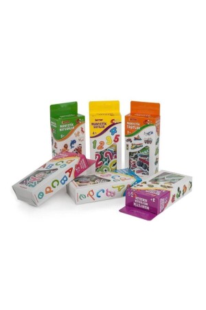 4'lü Manyetik Eğitim-oyun Seti - Hayvanlar-sayılar-alfabe-kuran Harfleri BABY99 - Diytoy