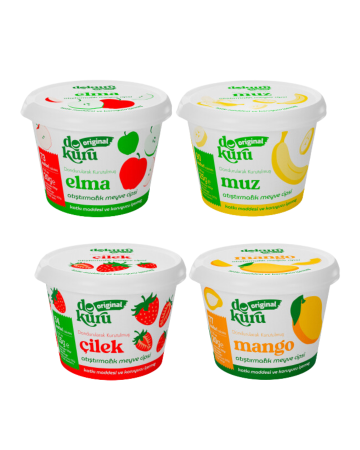 4lü Set Dokuru elma – mango – çilek – muz - dokuru