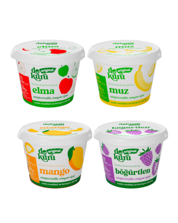 4lü Set Dokuru elma – mango – muz – böğürtlen - dokuru
