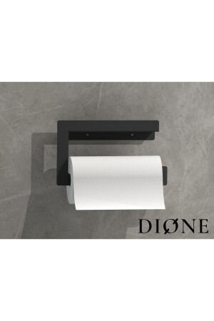 4lü Set, Siyah Tuvalet Kağıtlığı, Havlu Askısı, Fön Makinesi Tutacağı, Rulo Peçetelik DSDKSET003 - 3