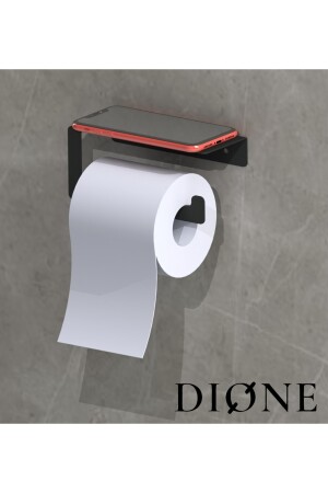 4lü Set, Siyah Tuvalet Kağıtlığı, Havlu Askısı, Fön Makinesi Tutacağı, Rulo Peçetelik DSDKSET003 - 4