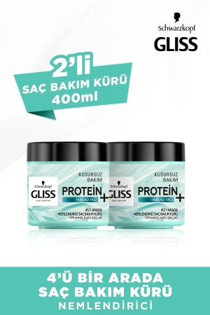 4'ü 1 Arada Nemlendirici Saç Bakım Kürü - Kakao Yağı Ile 400 Ml X 2 Adet - 2