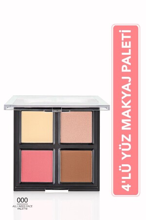 4'ü 1 Arada Yüz Makyaj Paleti - All I Need Face Palette - 000 - 8682536034371 41000001 - 1