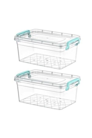 صندوق تخزين الغذاء متعددة الأغراض مع غطاء 5. 5 ليترات (20 X 31 X 13) 2 إعدادات الغذاء5 - Kivi Home