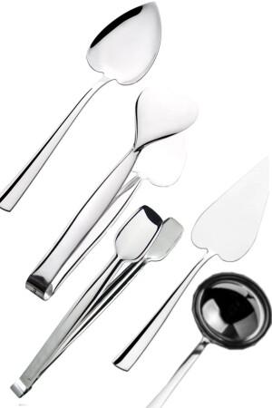 منز فولاذ المقاوم للصدأ 5 قطع الخدمة اللحظات اللحظة القاربة الجرولة اللحظة القلب 5pcs - Nehir